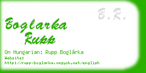 boglarka rupp business card